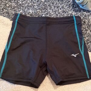 Mizuno Black Shorts with Blue Trim XS EUC running shorts